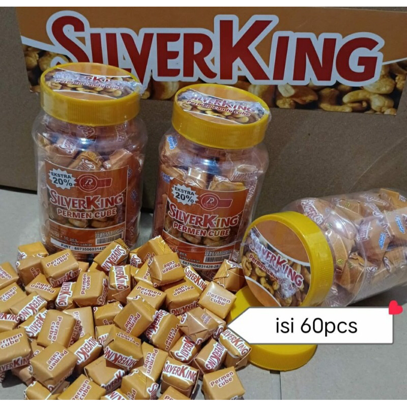 

Permen Cube Silver King Termurah 1 toples isi 60 pcs