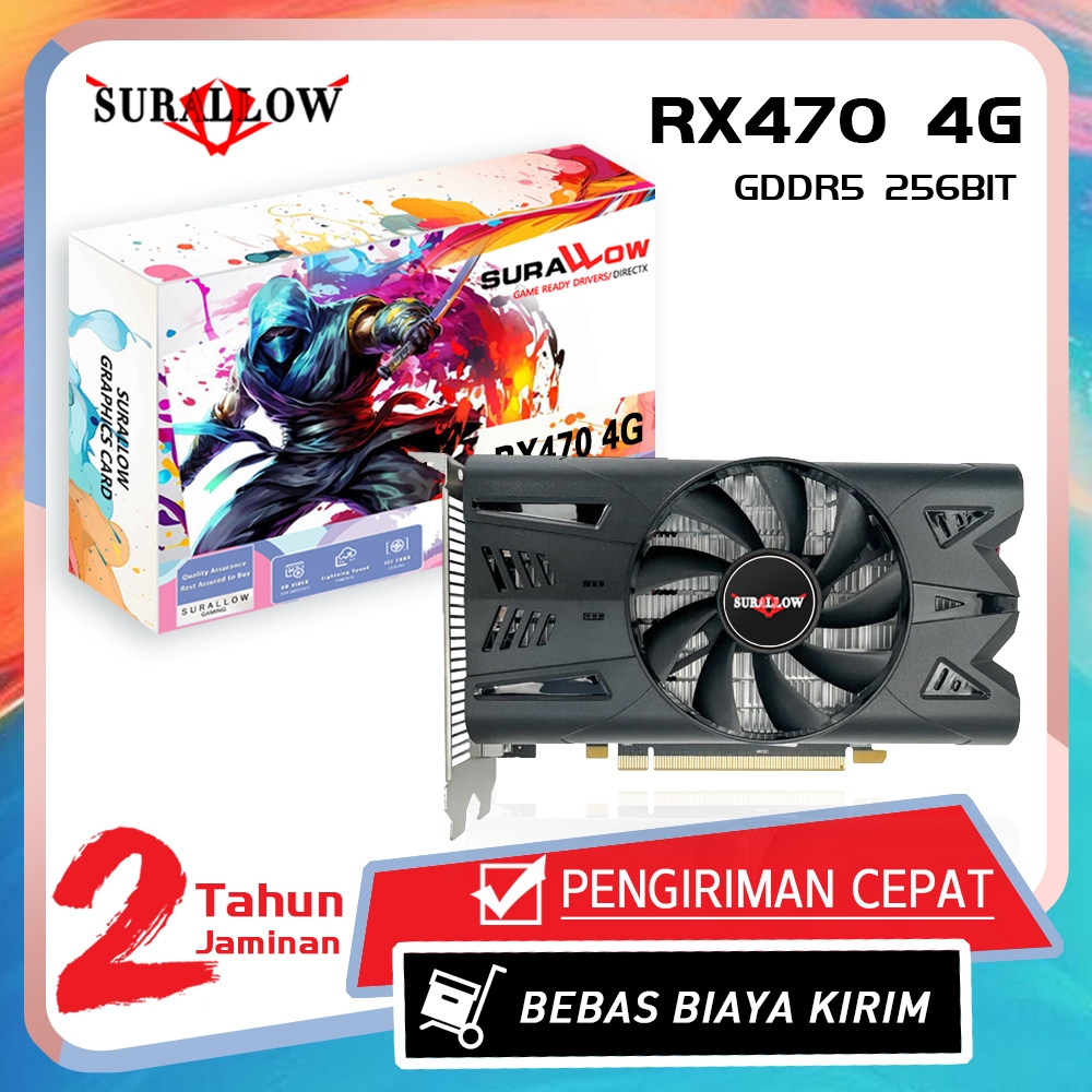 SURALLOW VGA Card RX470 4GB GDDR5 256bit