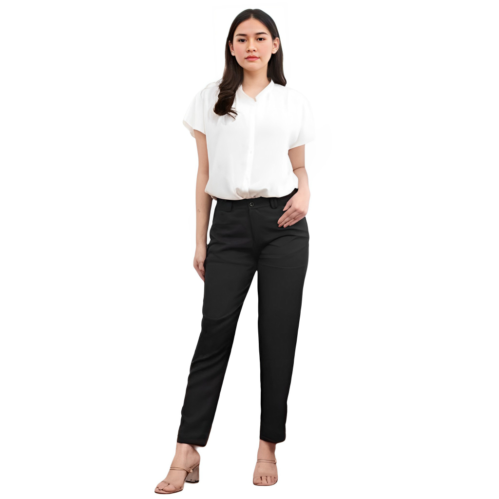 Celana Panjang Kerja Wanita Kantor Formal Hitam Kantoran