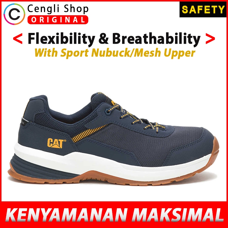 CATERPILLAR SEPATU SNEAKER SAFETY SNEAKERS PRIA ORIGINAL ASLI ORI UJUNG KOMPOSIT COMPOSITE TOE CT KE