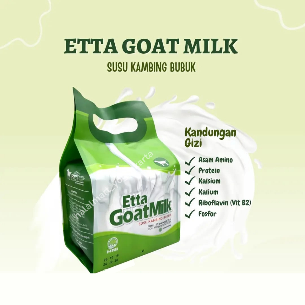 

MENINGKATKAN KEKEBALAN TUBUH - SUSU KAMBING ETTAWA ETTA GOAT MILK