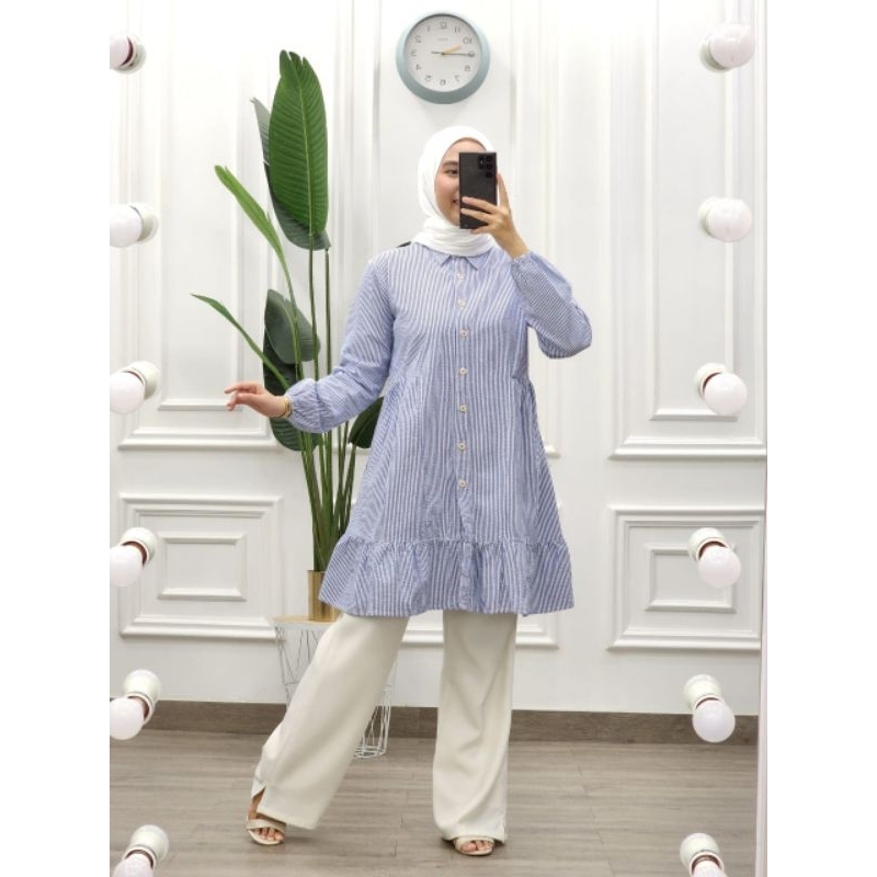 kemeja tunik syaina by. s-mut