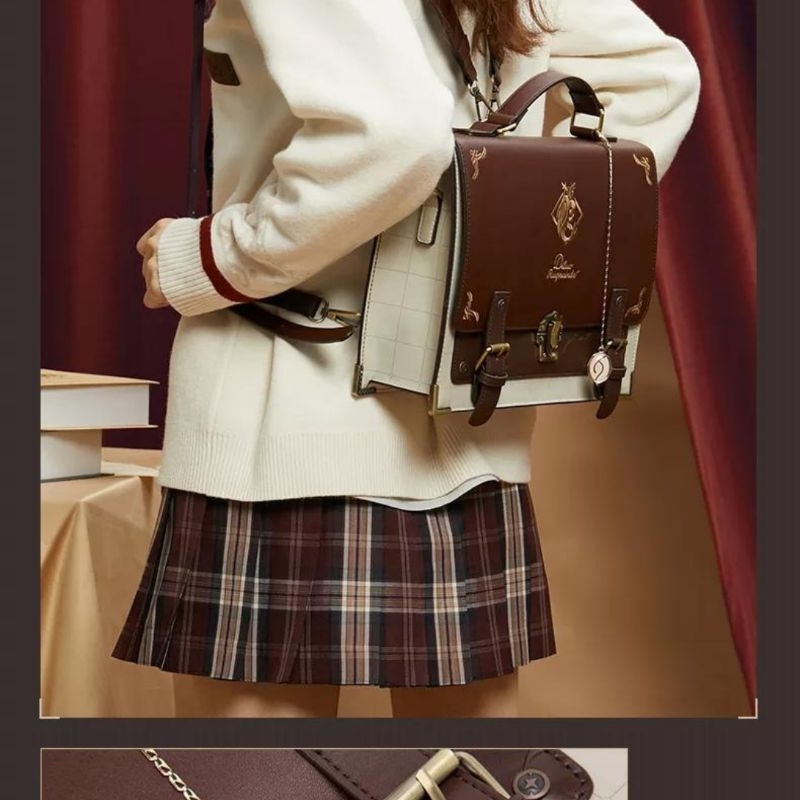 Genshin Impact Diluc Impression Messenger Bag tas punggung diluc - free keychain diluc - backpack di