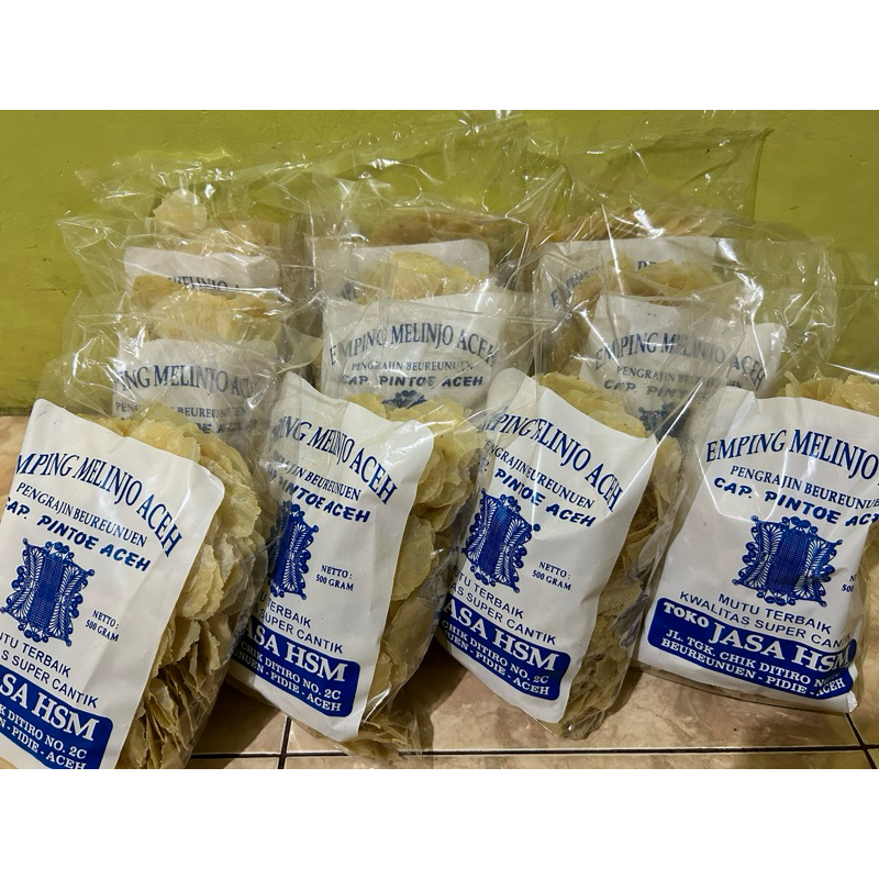 

Emping Pintoe Aceh Asli dan Tipis 500gr