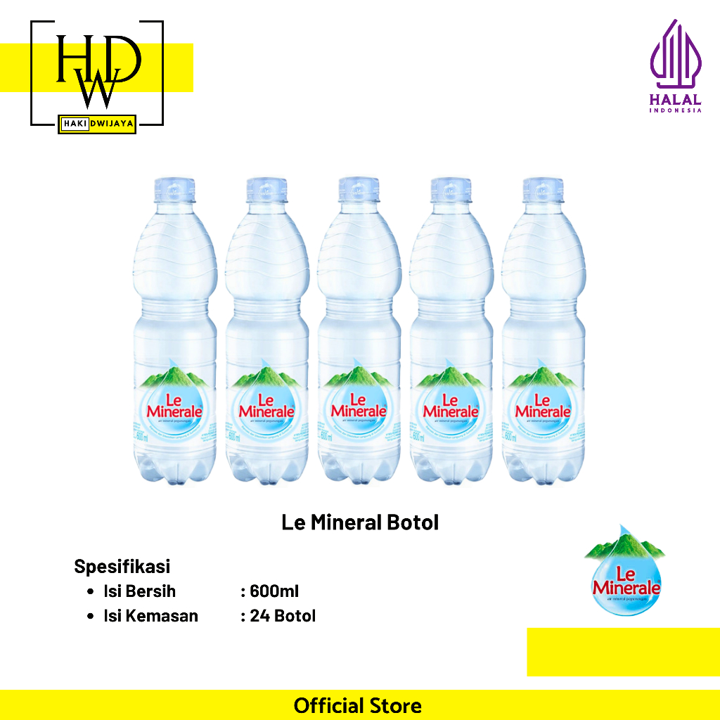 

[24 x 600ML] Air Kemasan Le Minerale Botol