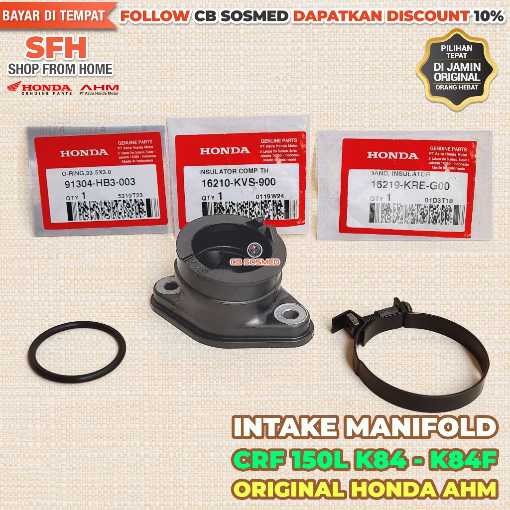 Intake Manifold CRF150L K84 Manipol CRF 150 L Insulator Throttle Body CRF 150L K84F Original Honda A