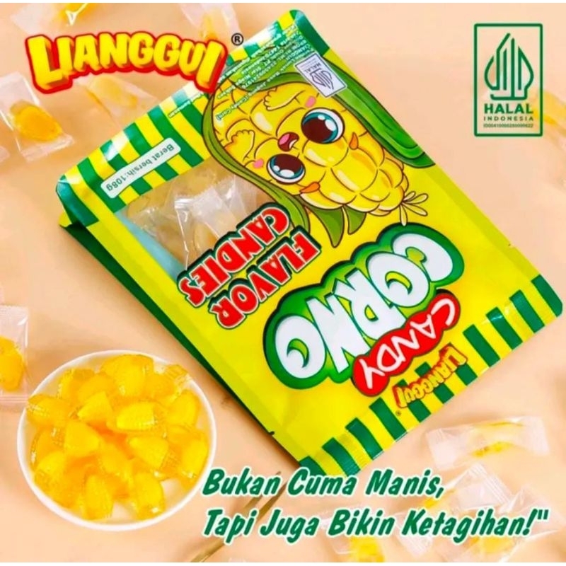

Permen Lunak rasa jagung 108 gr-Lianggui Candy Corno (Halal)