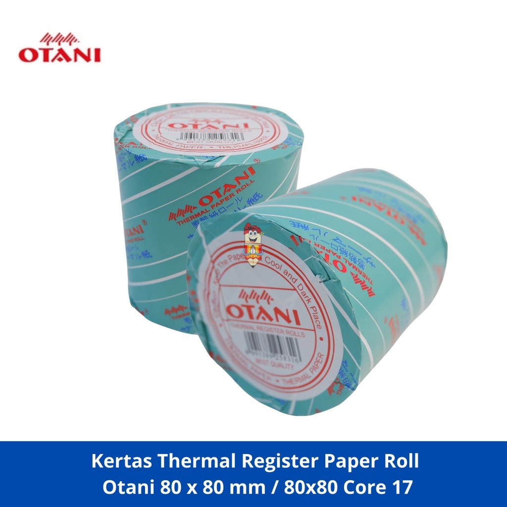 

Thermal Roll OTANI 80 x 80 Core 20 Kertas Termal Struk Kasir