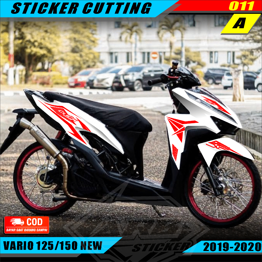 Cutting Sticker Vario 150 & 125 - Aksesoris Motor Stiker Honda Vario New Schotlite Cutting Stiker St