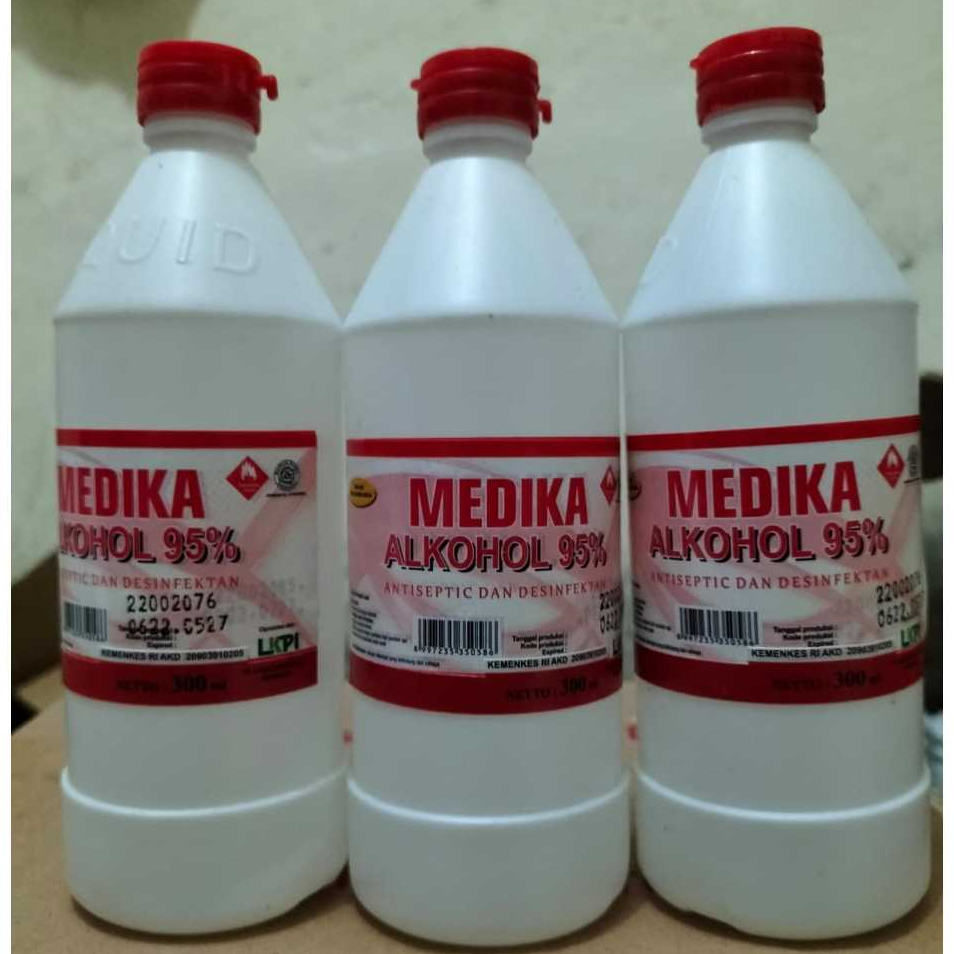 Alkohol 95% Medika 300 Ml  / Alkohol 95 Persen  300 Ml