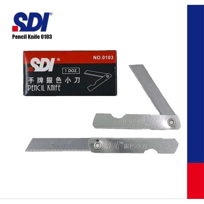 

Cutter Lipat Kecil SDI Pisau Lipat Kecil SDI Cutter Lipat Mini SDI (1 Pack Isi 144 Pcs)