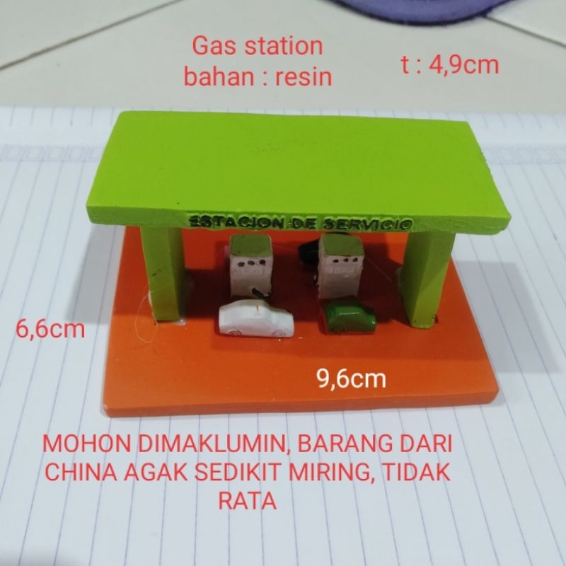 Miniatur Pom Bensin Miniatur Gas Station