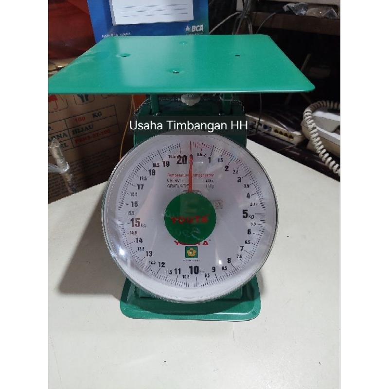 Timbangan Duduk Jarum 20kg Laundry Buah kilo duduk plat rata vietnam quality