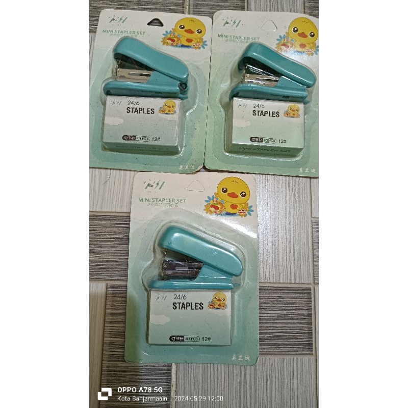 

mini set karakter Animal Pastel portable/staples mini set hekter