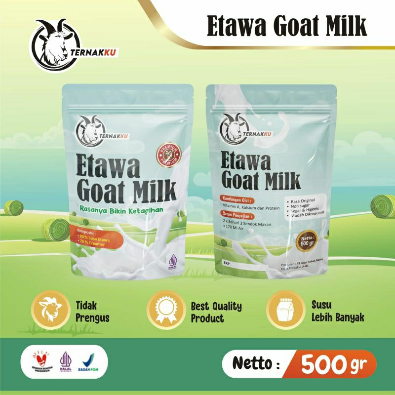 

Susu Etawa Ternakku 500gr || Susu kambing Murni Rasa Original