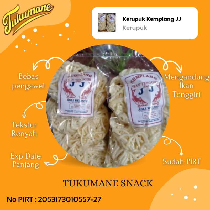 

Kerupuk Krupuk | Kemplang Bangka Ikan Tenggiri JJ | Asli Belinyu Bangka