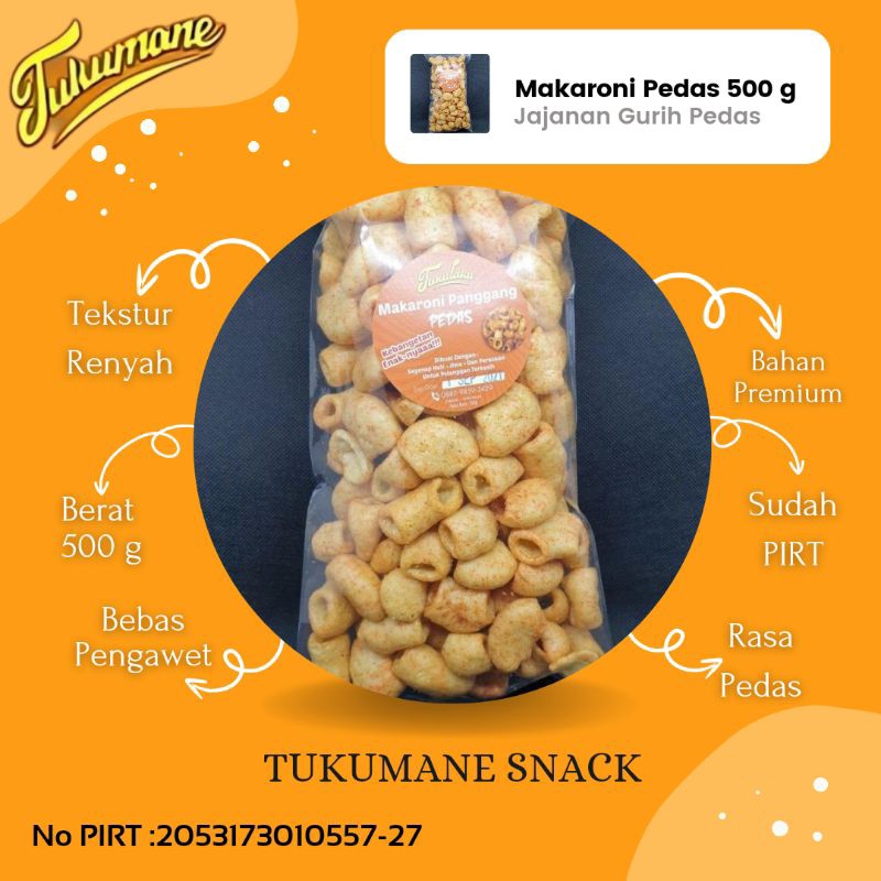 

Makaroni Panggang Pedas Gurih Renyah Spesial 1/2 Kg