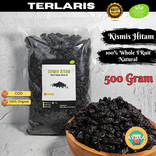 

KISMIS HITAM BLACK DARK RAISIN 500 GRAM ORGANIC NATURAL PREMIUM