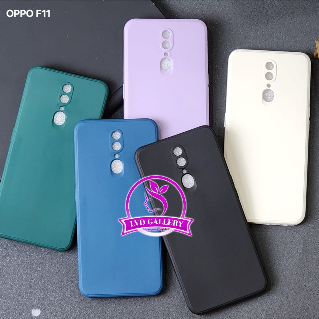 Oppo F11 Oppo F11 Pro Oppo F1S Oppo F9 liquid Silicone / Macaron Square Color Case Oppo F11 Oppo F11