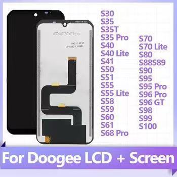 New Original Touch Screen Display LCD Screen For DOOGEE S86/S80/S30/S35/S35T/S40/S68/S50/S40/S55/S58