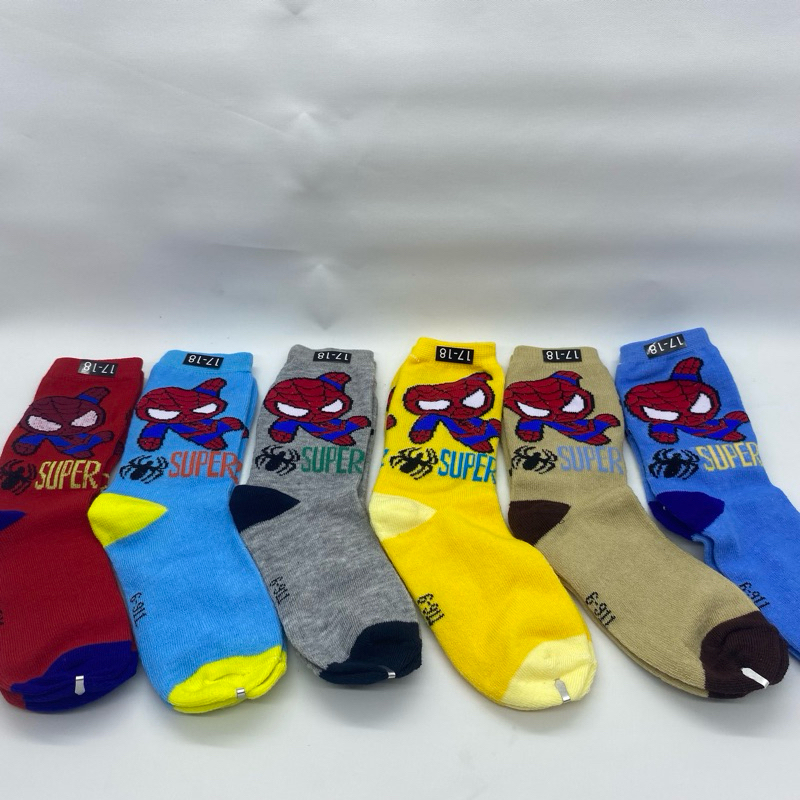 Kaos Kaki Anak Anak / Kaos Kaki Anak Sekolah TK SD PAUD /Kaos Kaki Motif kartun / Kaos Kaki Bahan Le