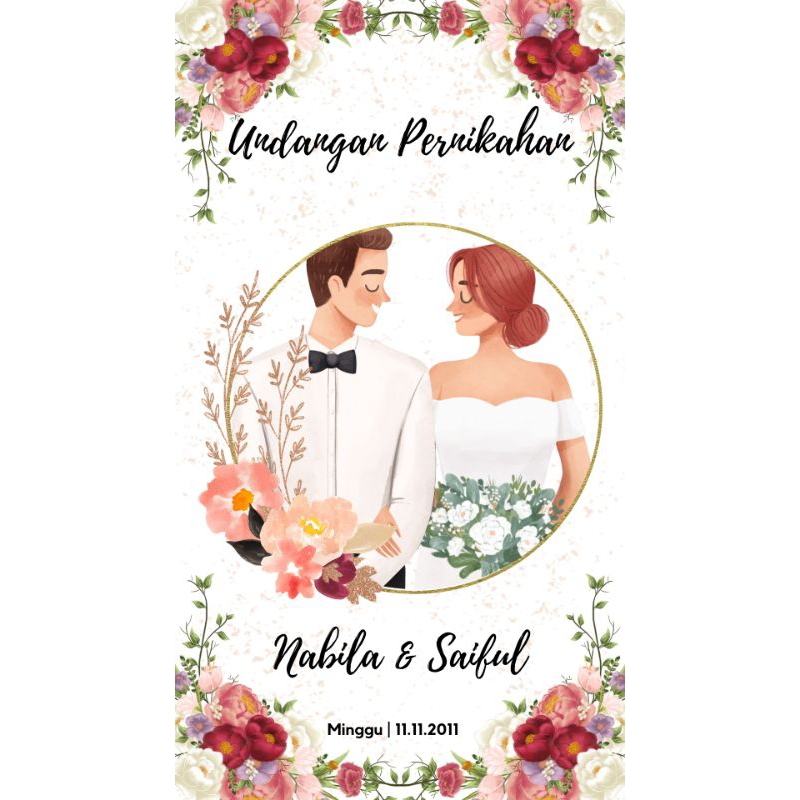 Video undangan pernikahan | undangan digital | undangan pernikahan digital