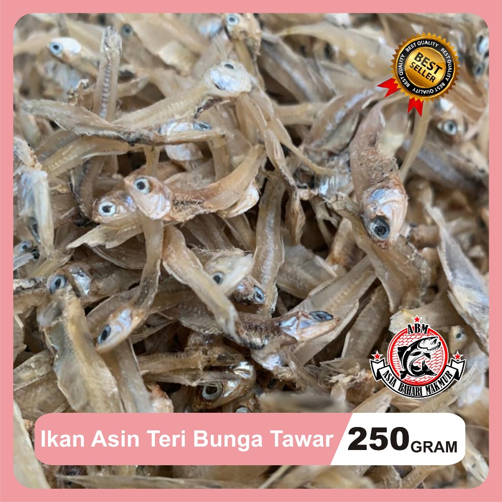 

Ikan Asin Teri Tawar Bunga Super Tri Bunga Premium 250 gr