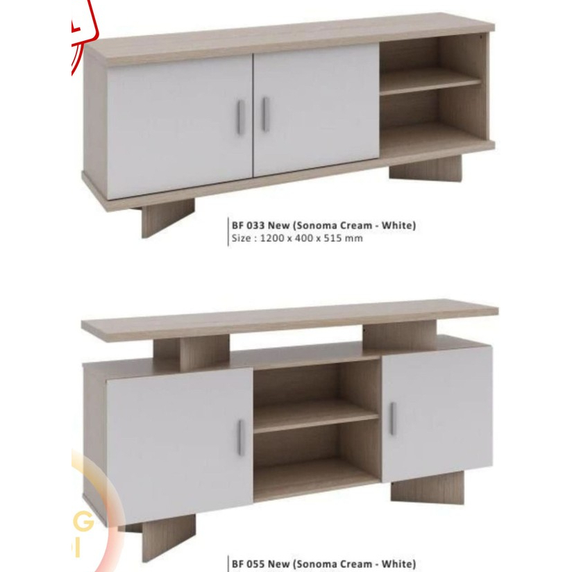 [PROMO] MEJA TV UKURAN 120 WALLNUT/ RAK TV BUFFET/ RAK TV BUFFET TV MINIMALIS MURAH BF 055/ BF033