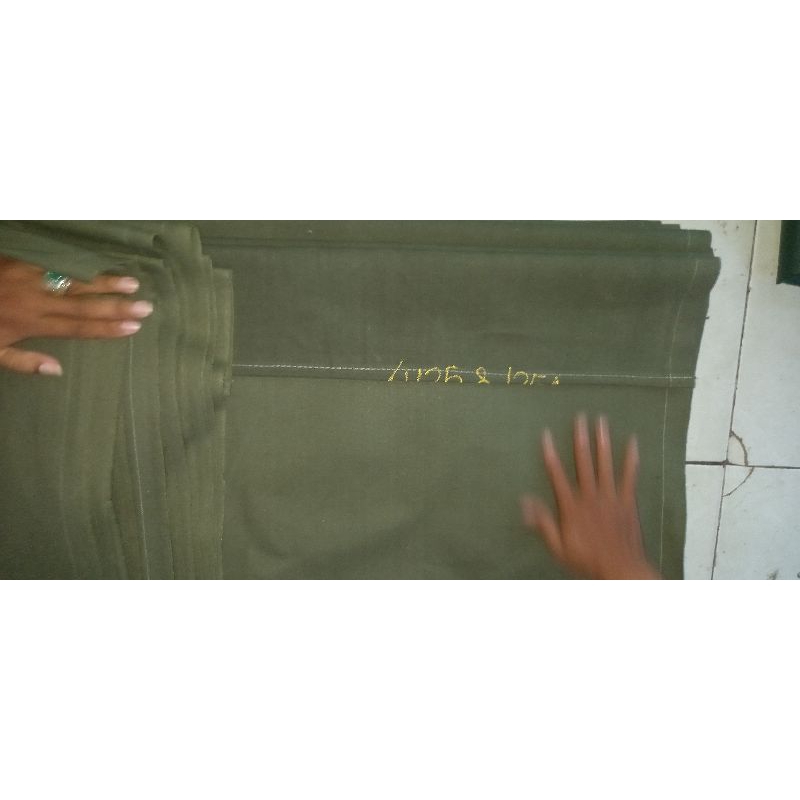 kain kanvas hijau army 4x7 bahan berkualitas anti bakar
