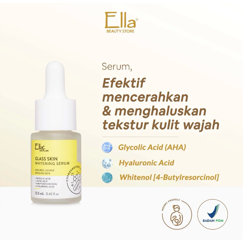 Glass Skin Serum Whitening Ella Skin Care/ Glowing/Mencerahkan