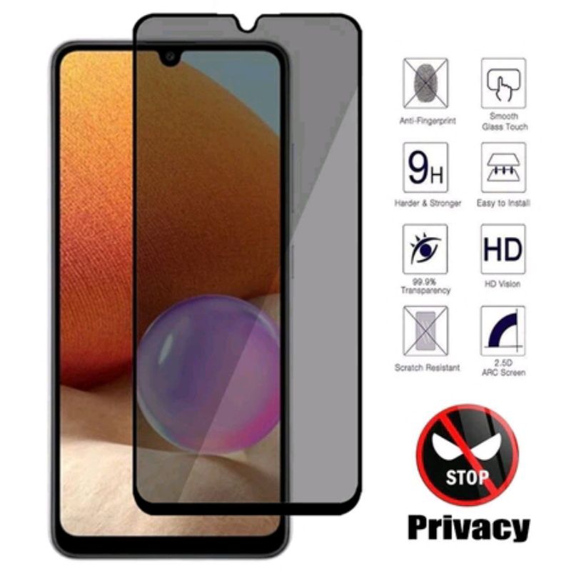 Xiaomi Poco M3 Tempered Glass Anti Gores FULL CERAMIC Matte PRIVACY SPY Anti Glare Anti Minyak Poco 