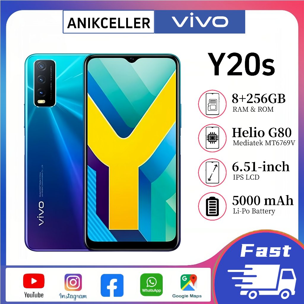 VIVO Y20s Ram 8/256GB Dual SIM 6.51-inch 4G Smartphone