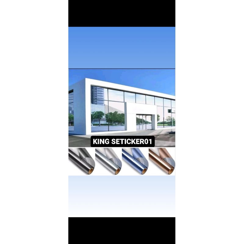 Seticker kaca jendela rumah/kantor/kanopi/mobil/dll bahan premium