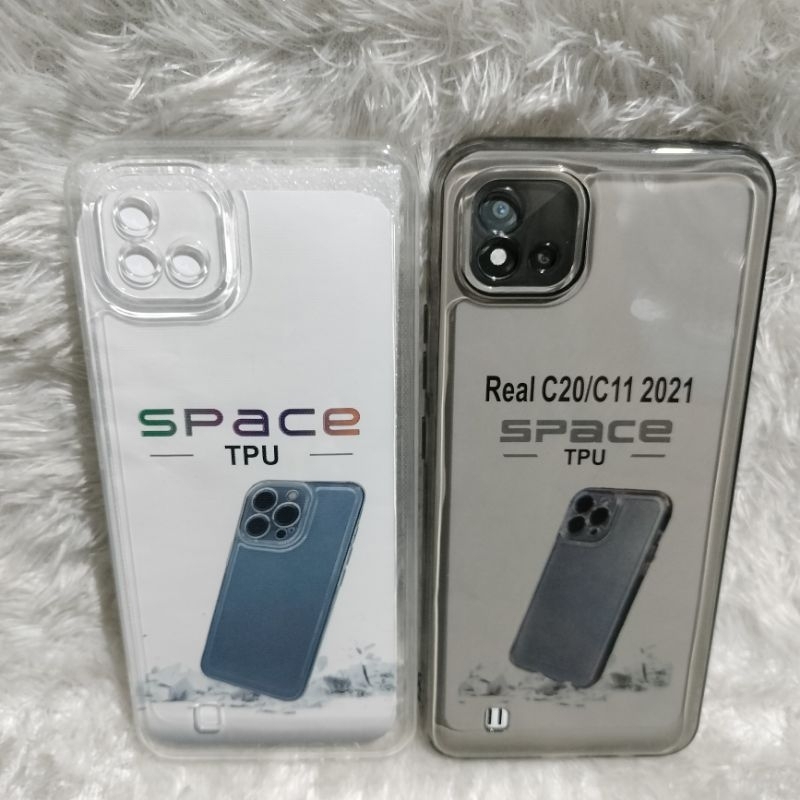 Softcase Casing REALME C11 2021/C20  Selikon Bening Trasparan Pelindung belakang HP+Camera
