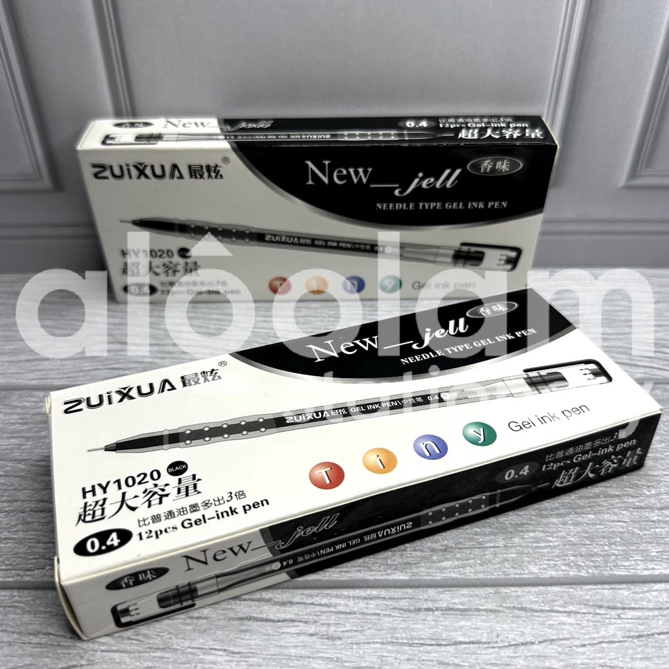 

Yang terbaru SELUSIN 12 PCS New Gel Pulpen Zuixua 4 mm Gel Pen Zuixua VanArt 4mm