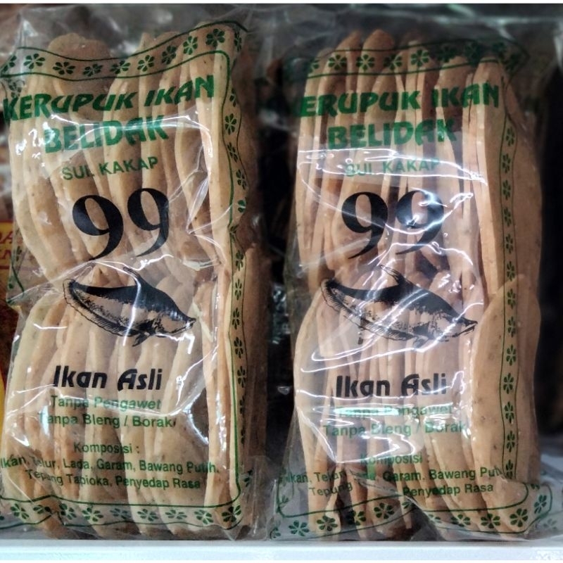 

Kerupuk Ikan Belidak Sui Kakap / Krupuk Ikan Belida Pontianak / Kerupuk ikan 99 / Kerupuk Ikan Pipih / Oleh oleh khas Pontianak / Kerupuk Mentah