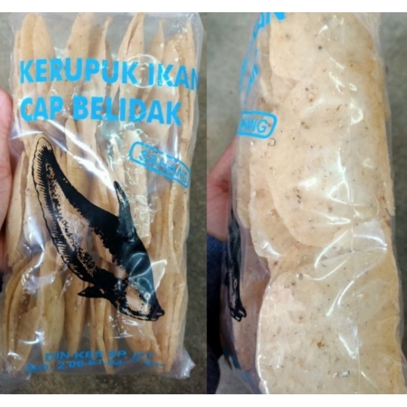 

Kerupuk Ikan Cap Belidak Sahang / Krupuk Ikan Belida Sahang / Kerupuk Ikan Pipih / Kerupuk Mentah / Kerupuk Pontianak / Oleh Oleh Khas Pontianak