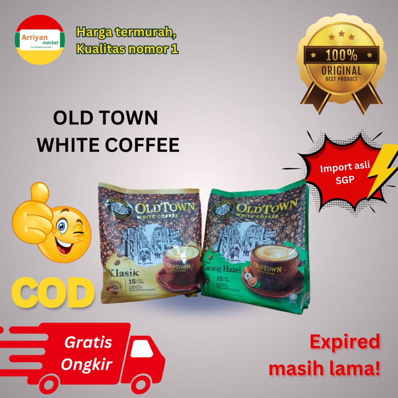 

OldTown White Coffee IMPORT klasik dan hazelnut