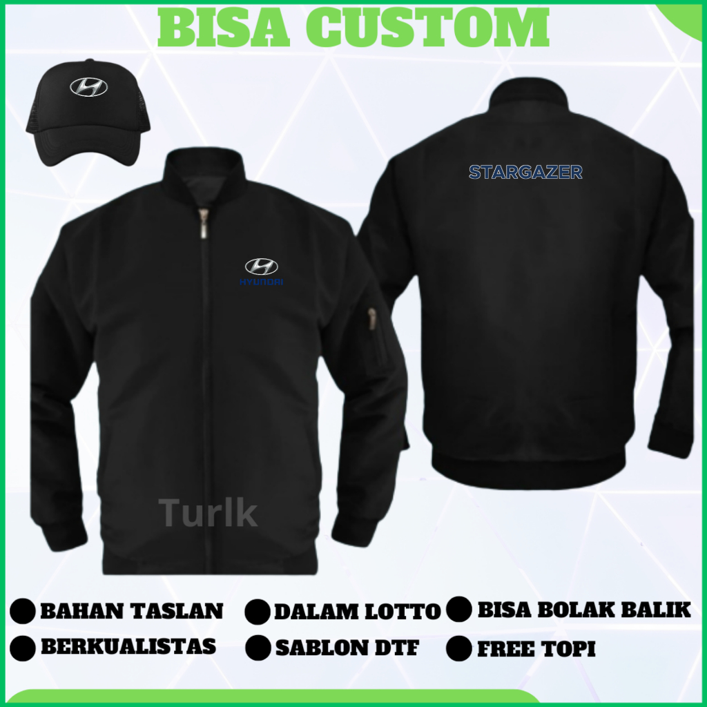 Jaket Hyundai Stargazer Jaket Mobil Hyundai Stargazer Bomber Custom