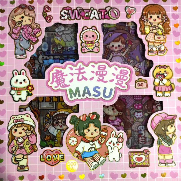 

Top Delivery Stiker Cartoon MASU 1 Lembar Stiker BukuStiker Aesthetic korea