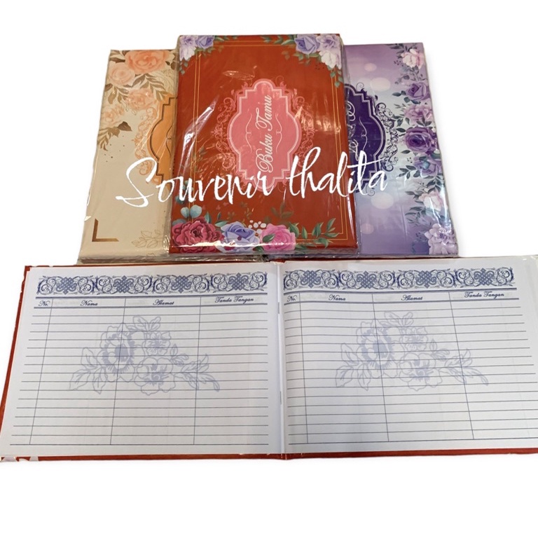 

Flash Sale 2 BUKU TAMU MOTIF BUNGA UNTUK 5 NAMA