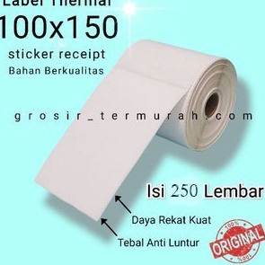 

Terdepan Kes Thermal 1x15 mm isi 25 Pcs Label thermal barcode Roll A6