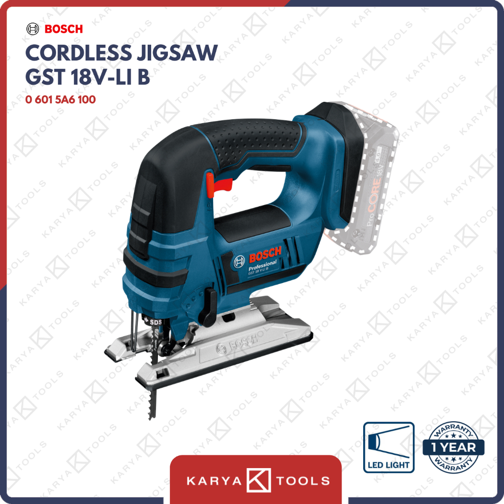 Bosch GST 18V-Li Gergaji Baterai / Cordless Jigsaw 18 Volt