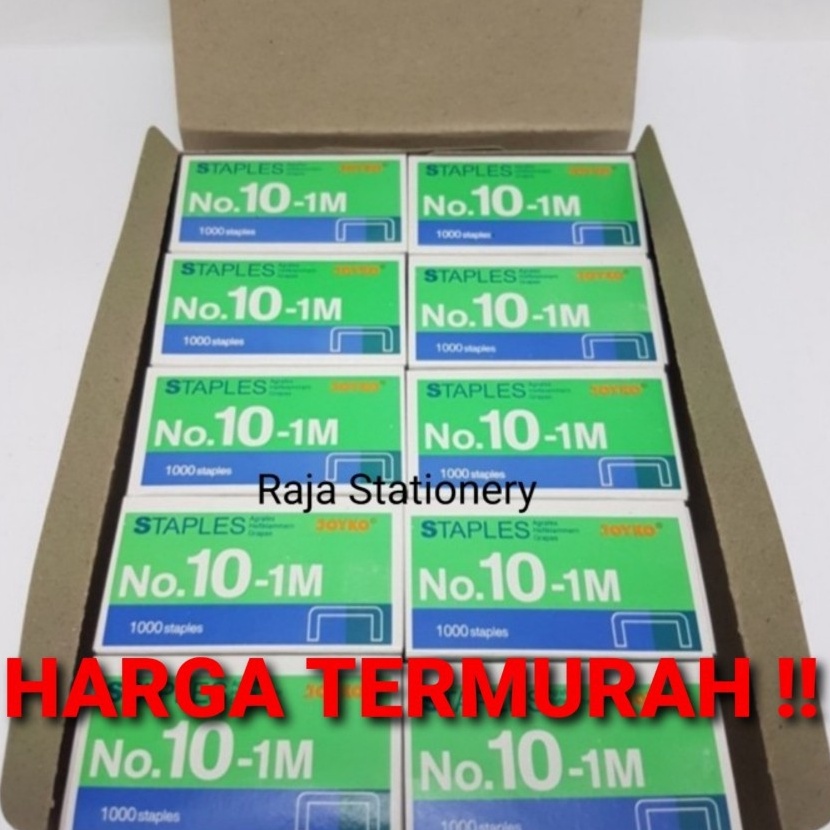

Produk trendy TERMURAH STAPLES JOYKO NO1 KECIL ISI STAPLER REFILL HEKTER NO11M 1 DUS ISI 2