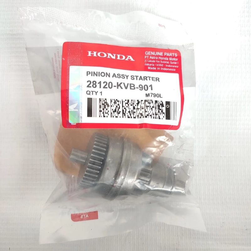 Granat Gear Gigi Pinion Stater Assy (KVB) Honda Beat Vario lama Scoopy Spacy Asli Ori