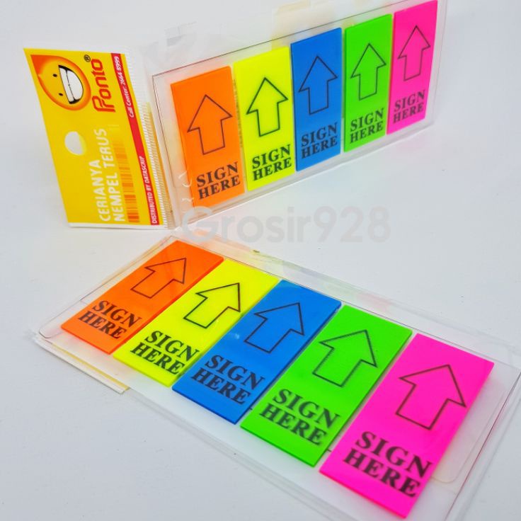 

Produk Sticky Notes Pronto Sign Here 5 warna