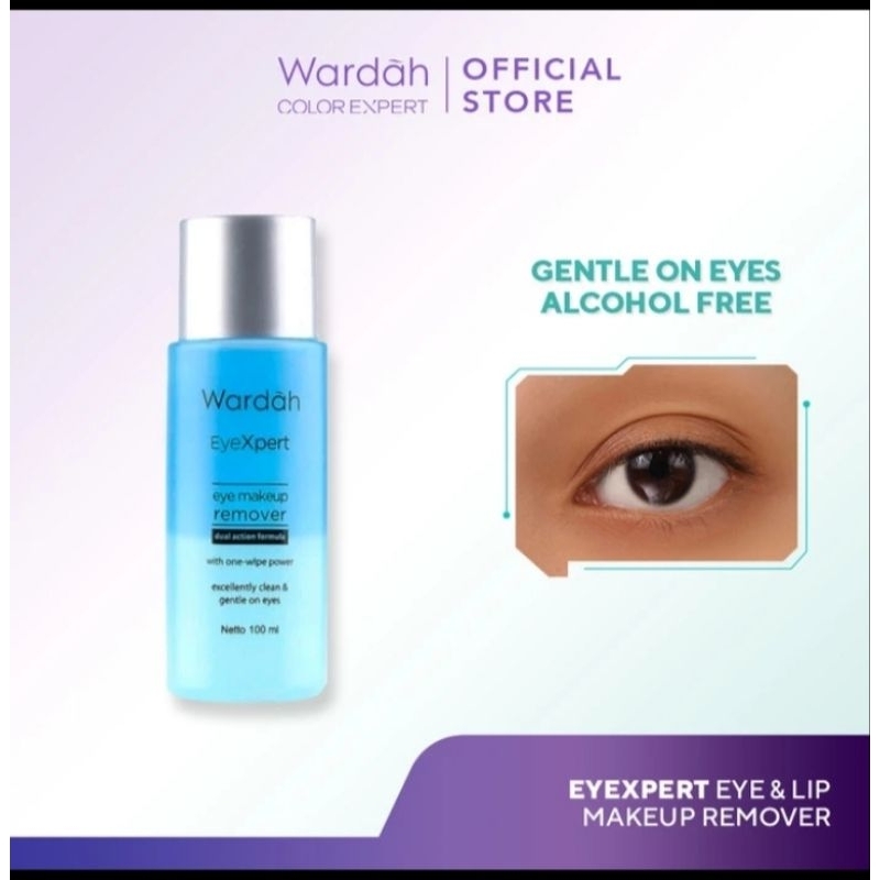 WARDAH EYEXPERT Eye & Lip Make Up Remover - Pembersih Make Up waterproof