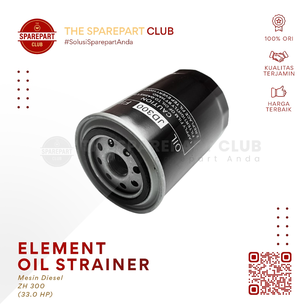 Saringan Oli Oil Filter Strain Diesel JD300 JD 300 ZH300 ZH 300 (33 PK) - Element Oil Strainer
