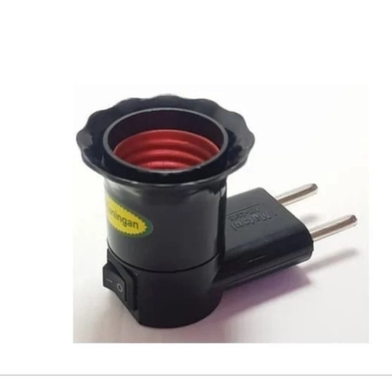 Fitting Colokan + Saklar Lampu TIDUR / Fitting Colokan Lampu Tidur / Fitting Colok + Switch On Off