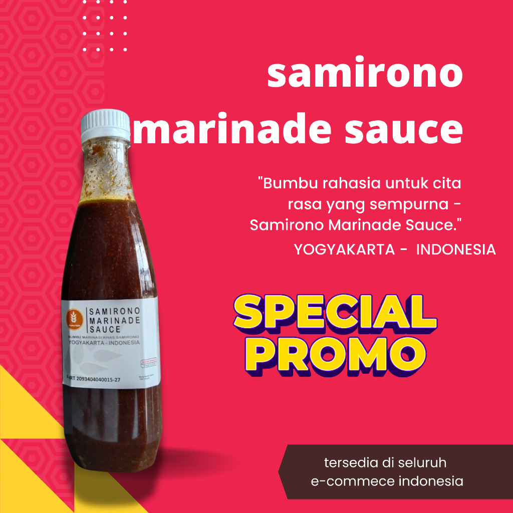

Marinasi Ayam Pop Spesial/Bumbu Sate Oles Kambing Lezat/Bumbu Oles Vitaria Food - Samirono 500ml